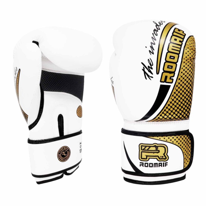 ROOMAIF THE INVADER BOXING GLOVES WHITE